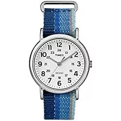 Timex Uhren Timex Unisex-Erwachsene analog Quarz Uhr mit Textil Armband TW2R10200JT