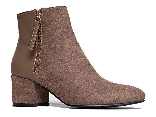 J. Adams Stiefel J. Adams Zuma Ankle Bootie - Geschlossene Spitze Niedriger Blockabsatz Reißverschluss Stiefel