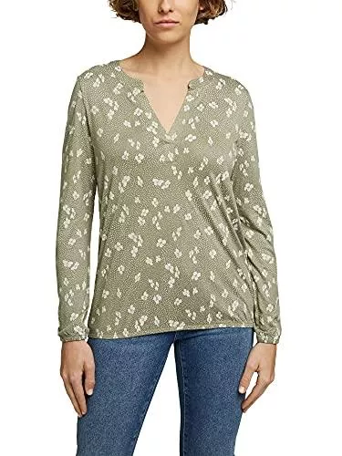 ESPRIT Langarmblusen ESPRIT Jersey-Longlseeve aus LENZING™ ECOVERO™