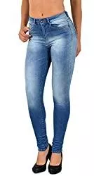 ESRA Jeans ESRA Damen Jeans Jeanshose Damen Skinny High Waist Hochbund Hose bis Übergröße S300