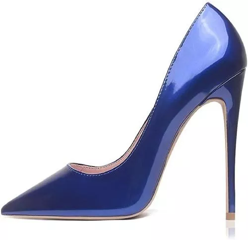 GENSHUO High Heels GENSHUO Stiletto Stiletto High Heels, 12CM/4.72IN Damen Pumps Spitz Party High Heels Sexy Basic Schuhe Damen Geschlossen Abendschuhe Lack/Wildleder