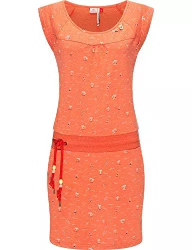 Ragwear Freizeit Ragwear Damen Baumwoll Jersey Kleid Sommerkleid Strandkleid Penelope XS-XXL