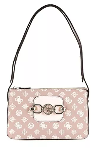 GUESS Taschen & Rucksäcke Guess Hensely Logo Top Zip Shoulder Bag Blush Multi