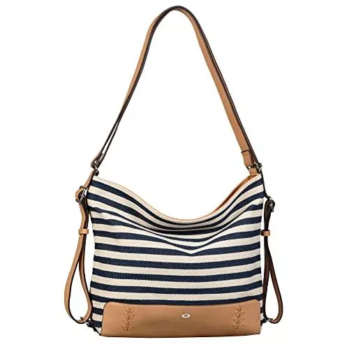 TOM TAILOR Taschen & Rucksäcke TOM TAILOR - Womenswear NIA Damen Schultertasche one size, stripes blue, 38x12x32,5