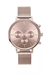 PAUL VALENTINE Uhren PAUL VALENTINE - Multifunctional Damenuhr Frauen Uhr Armband, kratzfestes Glas und Quarzwerk, Chronograf, hochwertiges Armband