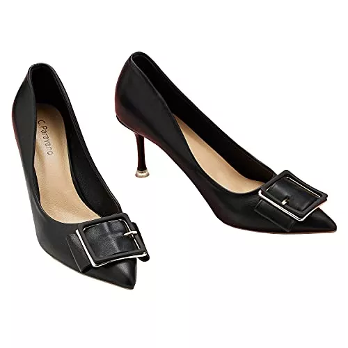 C.PARAVANO High Heels C.PARAVANO Pumps Damen I Damen Schuhe Pumps I Pumps Damen Schwarz I Pumps Elegant Damen I Damen Pumps Weiß I Damen Pumps Leder I Schwarze Pumps Damen
