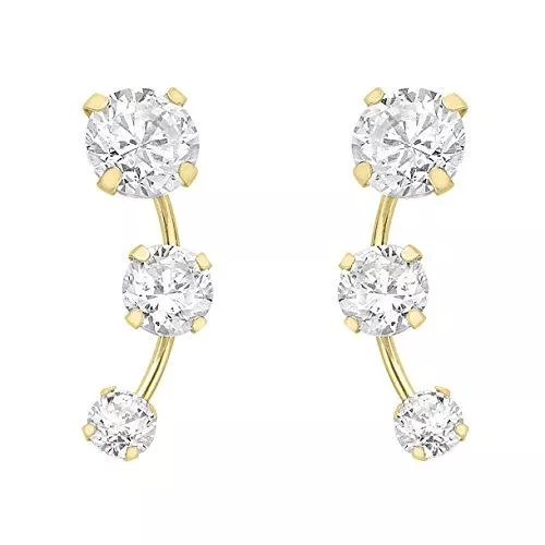 Carissima Gold Schmuck Carissima Gold Damen-Ohrringe 9 kt (375) Zirkonia gold 1.58.8549