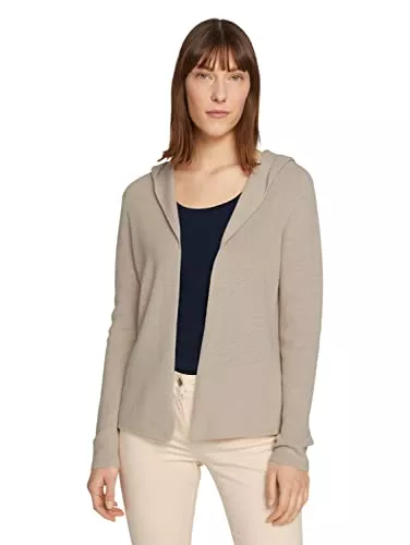 TOM TAILOR Strickjacken TOM TAILOR Damen Cardigan mit Kapuze