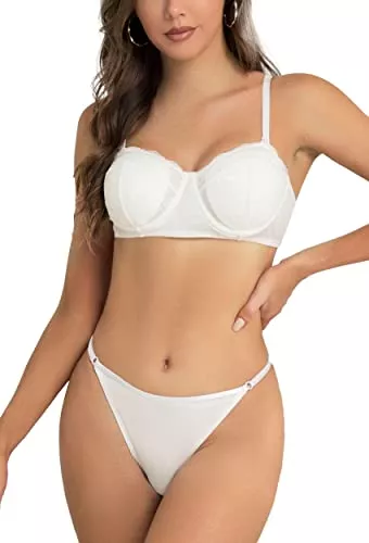 SHEKINI Unterwäsche & Dessous SHEKINI Spitzen-Stickerei-Bügel, sexy BH und Höschen