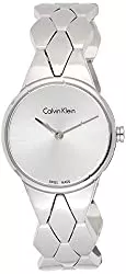 Calvin Klein Uhren Calvin Klein Damen Analog Quarz Uhr mit Edelstahl Armband K6E23146