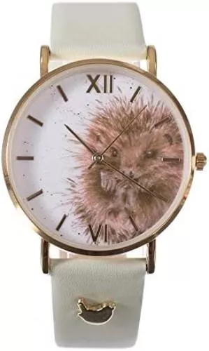 Wrendale Designs Uhren Wrendale Designs Awakening Igel-Armbanduhr mit veganem Lederband