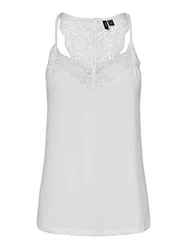 VERO MODA Tops VERO MODA Female Oberteil ohne Ärmel VMANA S/L Oberteil MIT Spitze GA NOOS