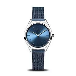 BERING Uhren BERING Unisex Analog Quarz Ultra Slim Collection Armbanduhr mit Edelstahl Armband und Saphirglas 17031-307