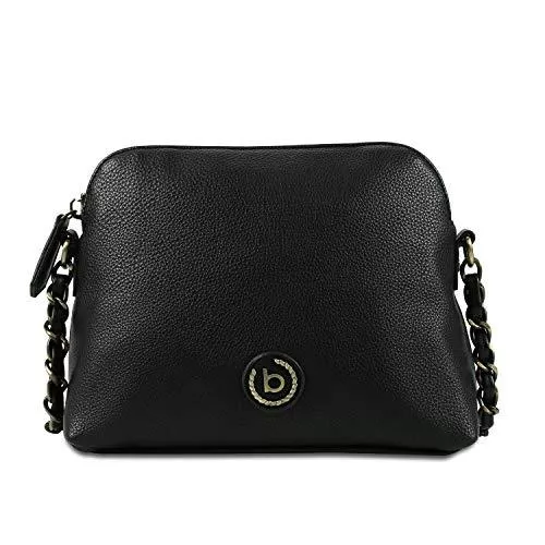 Bugatti Taschen & Rucksäcke Bugatti Passione Handtasche Damen Klein - Kunstleder Tasche, Umhängetasche Frauen Klein, Schwarz
