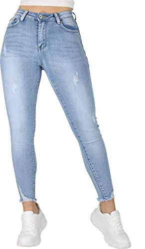Giralin Jeans Giralin Damen Jeans Casual Skinny Fit Regular Waist Denim Hose Übergrößen