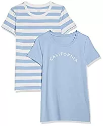 Amazon Essentials T-Shirts Amazon Essentials Damen Kurzärmeliges T-Shirt Mit Rundhalsausschnitt, Klassischer Schnitt, 2er-Pack