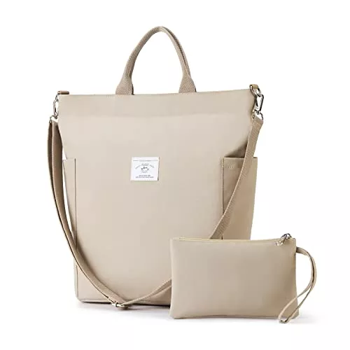 KALIDI Taschen & Rucksäcke KALIDI Damen Handtasche Canvas Shopper Schultertasche Casual Umhängetaschen Groß für Schule Arbeit Alltag Einkauf