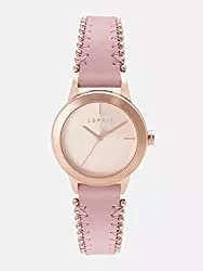 ESPRIT Uhren Esprit ES1L105L0055 Bloom Perls Uhr Damenuhr Lederarmband Rosa