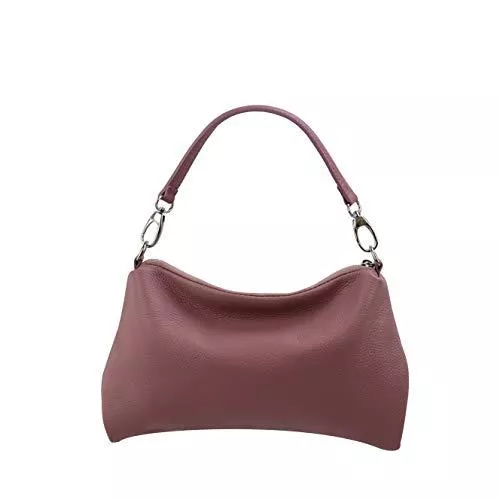 SH Leder Taschen & Rucksäcke SH Leder Echtleder Umhängetasche mittelgroße schultertasche Abendtasche Clutch Crossbody Bag Messenger Handtasche mit Reißverschluss 33x20cm Lovelin G393