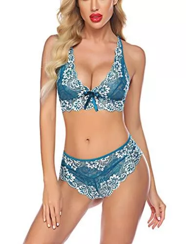 Avidlove Unterwäsche & Dessous Avidlove Dessous für Frauen Sexy BH und Panty Set 2-teilig Outfits Spitze Babydoll Bodysuit