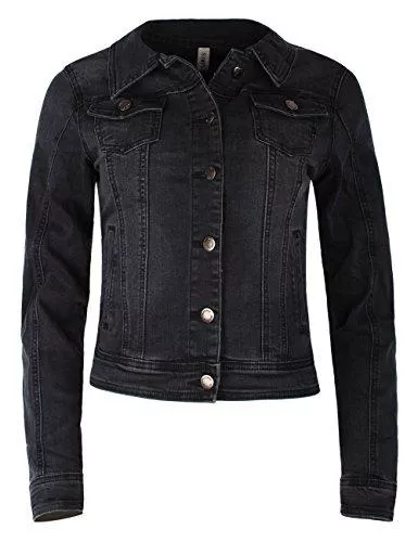 Fraternel Jacken Fraternel Damen Jacke Jeansjacke Denim Jacket talliert Stretch
