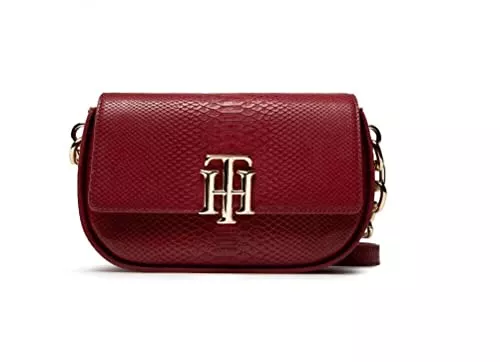 Tommy Hilfiger Taschen & Rucksäcke Tommy Hilfiger Tasche th lock Schultergurt Aufdruck Python AW0AW10476 XIT bordeaux