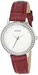 GUESS Uhren Guess Damen Analog Quarz Uhr mit Leder Armband W0648L21