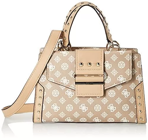 Guess Taschen & Rucksäcke Guess Borsa a tracolla/Mano Greta Girlfriend Satchel Beige Multilogo B22GU34 PG812906