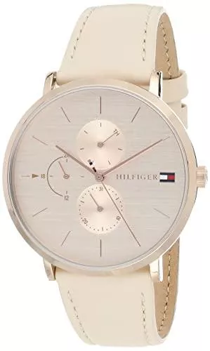 Tommy Hilfiger Uhren Tommy Hilfiger Damen Multi Zifferblatt Quarz Uhr mit Leder Armband 1781948