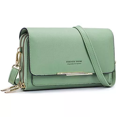 Roulens Taschen & Rucksäcke Roulens Klein Handy Umhängetasche,Damen Kleine Umhängetasche,PU Leder Crossbody Schultertasche Reisepass Handytasche mit Kartenschlitz Verstellbar Abnehmbar Schultergurt