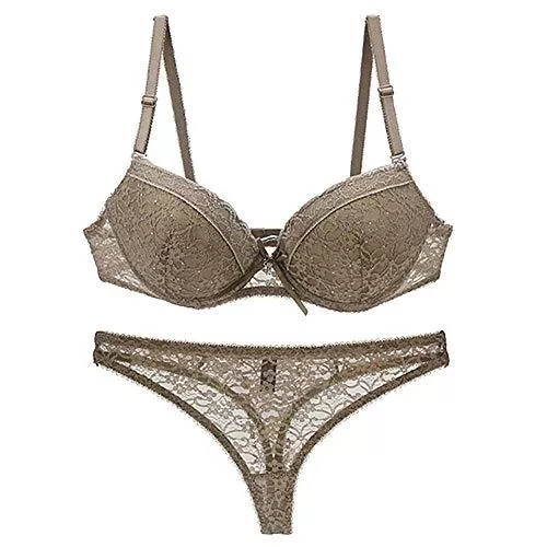 Swbreety Unterwäsche & Dessous Swbreety Damen Dessous Sexy Push Up Spitze BH Unterwäsche Bikini Höschen Set