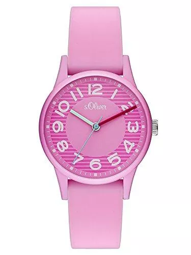 s.Oliver Uhren s.Oliver Damen Analog Quarz Uhr mit Silikon Armband