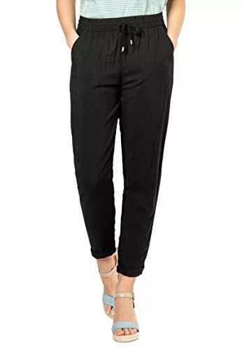 Sublevel Hosen Sublevel Damen Stoff-Hose mit Bindegürtel aus Viskose