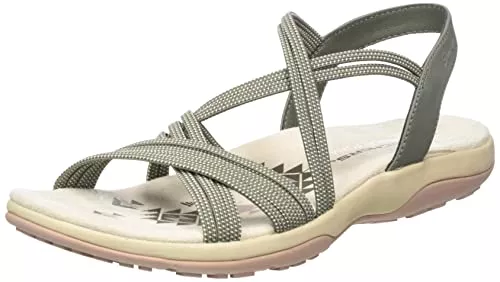 Skechers Sandalen & Slides Skechers 163117 flache Sandale, Schwarz