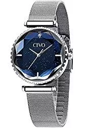 CIVO Uhren CIVO Uhren Damen Wasserdicht Silm Minimalistisch Leder Armband Mode Kleid Elegant Beiläufig Quarzuhr für Damen