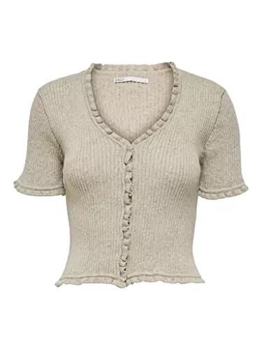 ONLY Strickjacken ONLY Female Strickjacke Rüschen mit Strick
