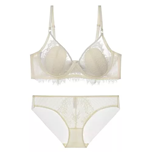 Cwang Unterwäsche & Dessous Cwang Frauen Push Up Stickerei BH Spitze Dessous BH Bügel und Unterwäsche Set Frauen Korsett Liebesanzug