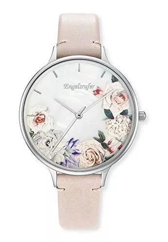 Engelsrufer Uhren Engelsrufer ERWA-FLOWER2-LBE1-LS Uhr Damenuhr Lederarmband 3 bar Analog beige