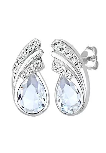 Elli Schmuck Elli Ohrringe Damen Tropfen mit Kristalle in 925 Sterling Silber