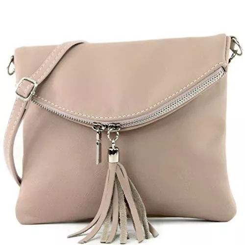 modamoda de Taschen & Rucksäcke modamoda de - T139 - ital Umhängetasche Klein aus Nappaleder