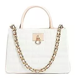 Guess Taschen & Rucksäcke Guess Kobo Status Satchel White Multi