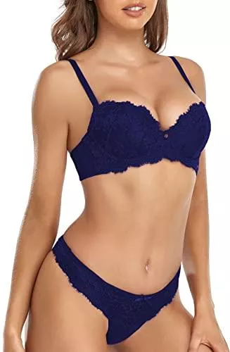 SHEKINI Unterwäsche & Dessous SHEKINI Dessous-Sets für Damen BH Bügel Unterwäsche Set BH und Slip Siptzen BH Sexy Lingerie Tanga Frauen Abnehmbare Träger