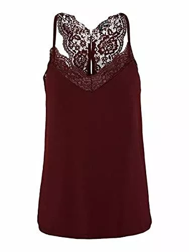 VERO MODA Tops VERO MODA Female Oberteil ohne Ärmel VMANA S/L Oberteil MIT Spitze GA NOOS