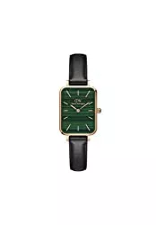Daniel Wellington Uhren Daniel Wellington Quadro Sheffield Armbanduhr, italienisches schwarzes Lederband, 20 x 26 mm