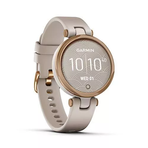 Garmin Uhren Garmin Lily „Sport“ – modische Damen-Smartwatch mit hochwertiger Aluminium-Lünette, Gesundheits- &amp; Fitnessdaten für Frauen, 2,54 cm Touchdisplay, Smartphone Benachrichtigungen &amp; 5 Tagen Akkulaufzeit