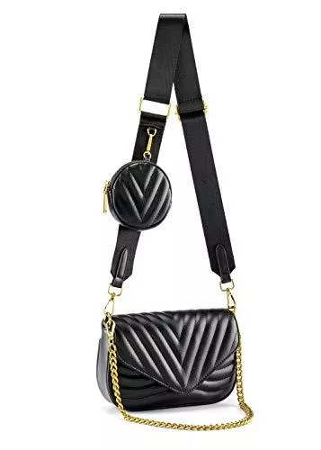 CHIC DIARY Taschen & Rucksäcke CHIC DIARY Damen Multi Tasche PU Schultertasche Kleine Umhängetasche Handtasche mit Münzetasche Crossbody Bag mit 2 Schultergurte