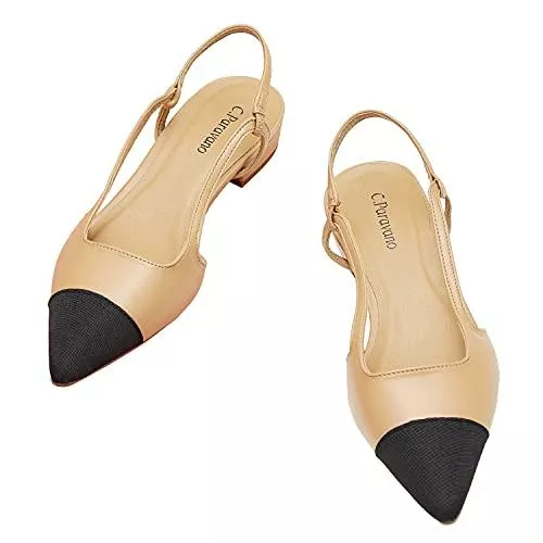 C.PARAVANO High Heels C.PARAVANO Slingback Pumps I Slingback Pumps I Damen Slingback I Slingback Damen Flach I Slingback Schwarz Damen I Pumps Damen I Slingback Pumps Damen