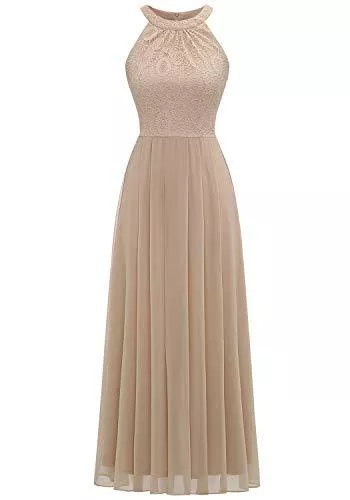 Dressystar Abendkleider Dressystar Abendkleider Ballkleider Maxi Spitzen Schulterfrei Ohne Arm Abiballkleider Einfarbig