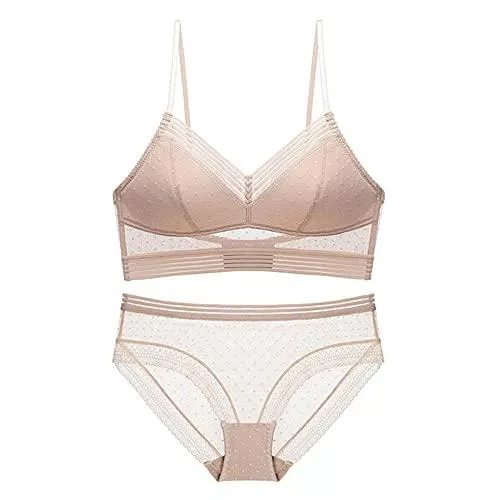Seven fawns Unterwäsche & Dessous Seven fawns Frauen Spitze Babydoll Sommer Französisch Leichter BH Set Dreieck Tasse Keine Stahlring Spitze Unterwäsche