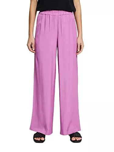 ESPRIT Hosen ESPRIT Collection Wide-Leg-Hose mit elastischem Bund